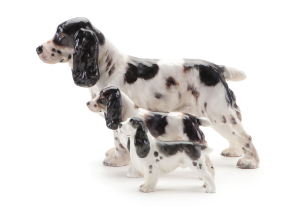 Estate Collection - Royal Doulton Bone China Springer Spaniel Figures