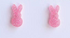 Glitter Bunny Studs Earrings