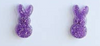 Glitter Bunny Studs Earrings