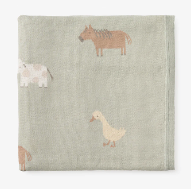 Baby - Cotton Knit Blanket "On the Farm"