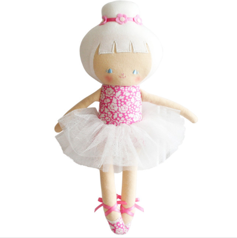 Baby Ballerina Doll in Fuchsia Pink