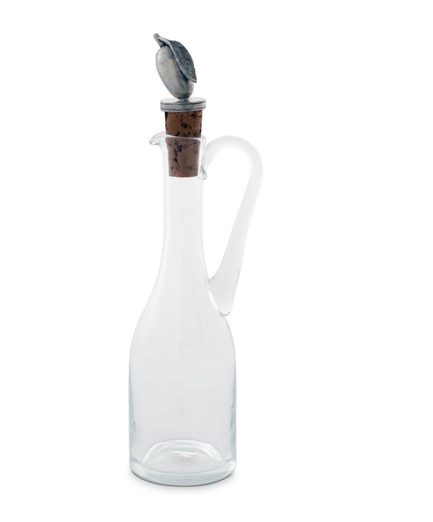 Vagabond House - Cruet Bottle w/Pewter Olive Head Cork Stopper