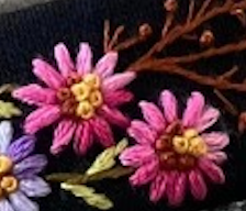 Summer Floral Embroidered Headband, Ariella Collection