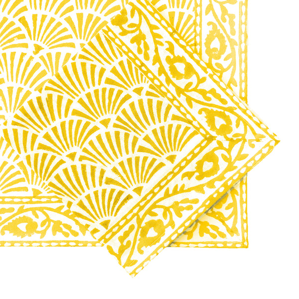 Napkins - Block Print Cotton Napkins - Set of 6