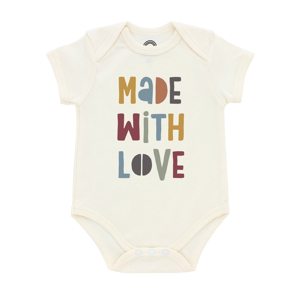 "Made with Love" Cotton Baby Onesie