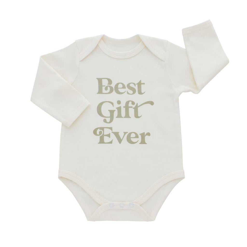 Baby - "Best Gift Ever" Holiday Long Sleeve Baby Onesie