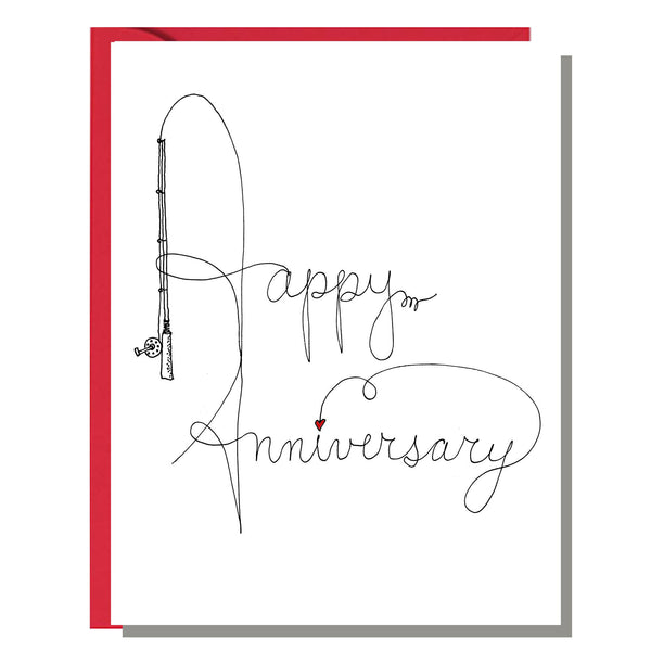 Greeting Card - Happy Anniversary Fishing
