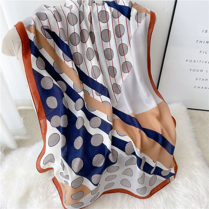 Scarf - Brown Geo Collection