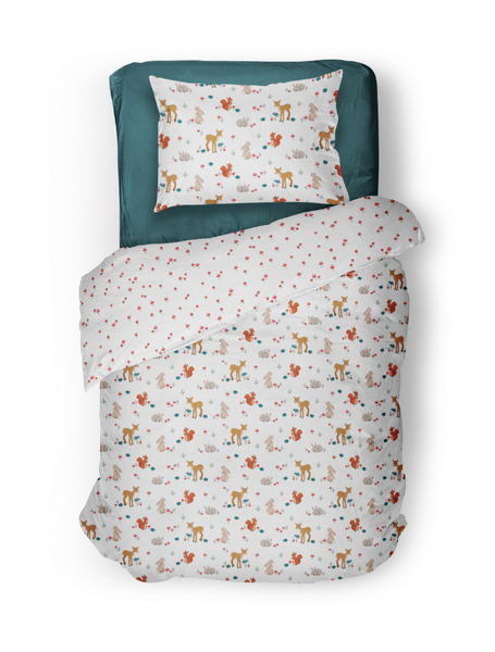 Woodland - Organic Single Duvet Cover and Pillow Bedding Set