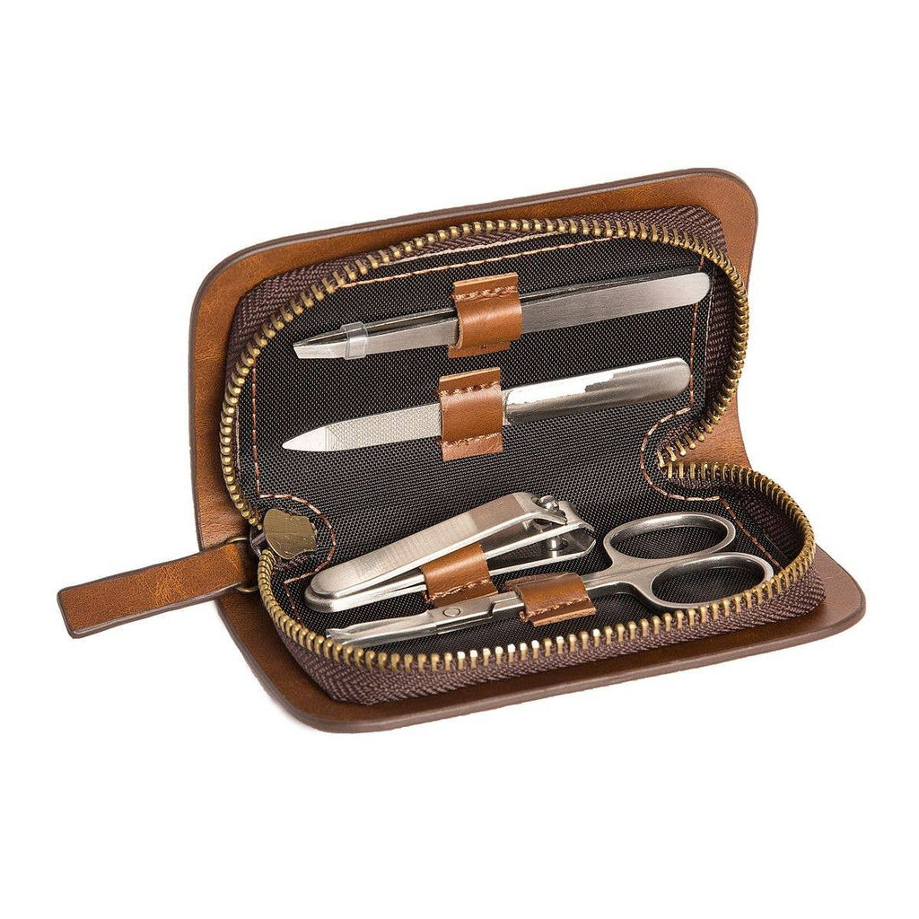 Manicure Set in Brown