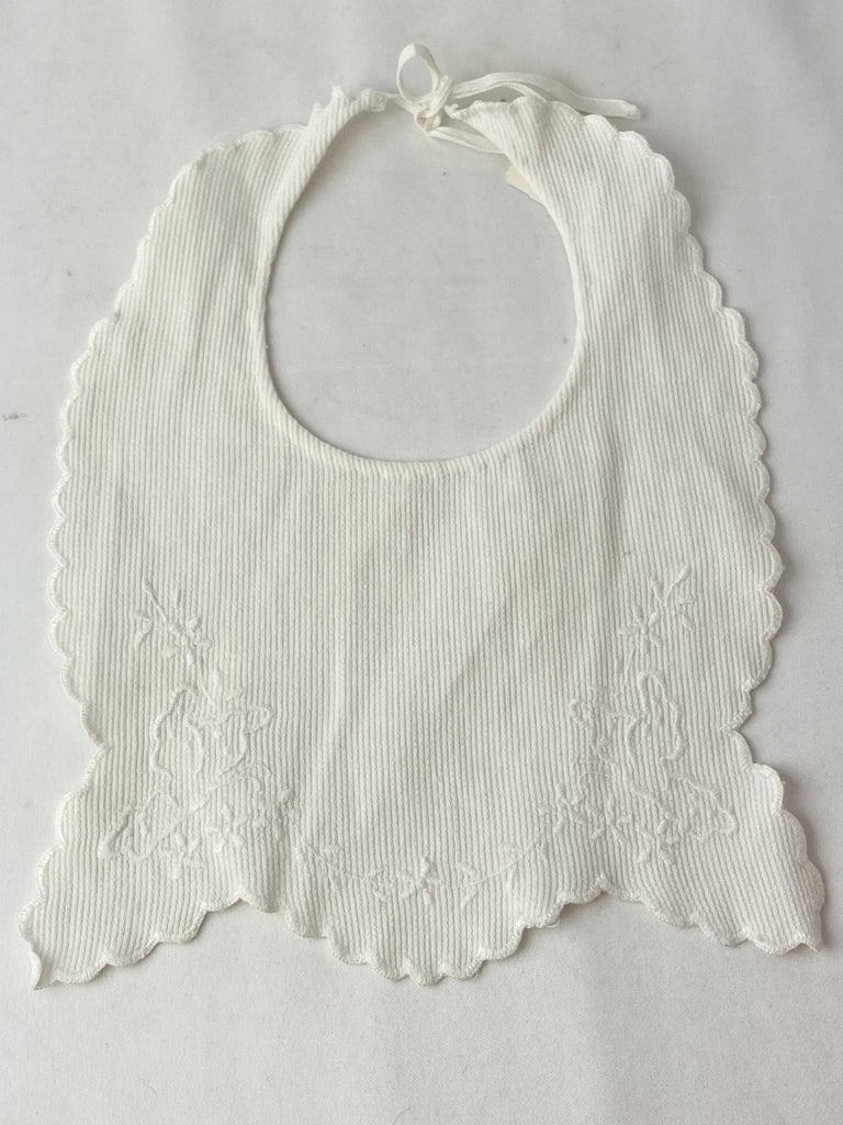 Estate Collection Vintage Hand Embroidery Bibs