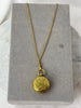Estate Collection Necklace - Gold Coin Locket on Gold Chain