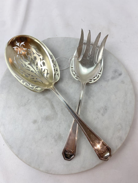 Estate Collection Sterling - Dominick & Haff "Queen Anne" Salad Set