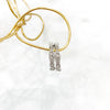 Small Clear Stone Huggie Earrings