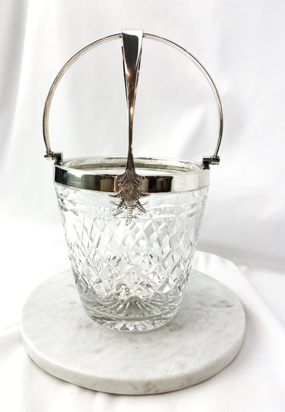 Estate Collection Silver Plate - Ice Bucket & Tongs