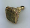 Estate Collection Watch Fob - Victorian 9K Rolled Gold Large Citrine