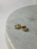 Earrings - Double Pave Row Huggie Hoops