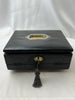Estate Collection Vintage English Leather Writers box w/Brass Handle
