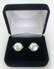 Estate Collection Earrings - Vintage YVEL Diamonds &  Pearl set in 18K White Gold Clip On Style