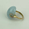 Estate Collection Ring - Aquamarine Stone Set in 14K Yellow Gold