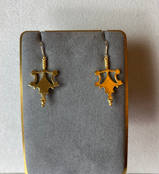 Earrings - Harper in Polished Gold