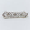 Estate Collection Brooch - Antique 14K White Gold and Diamond Design