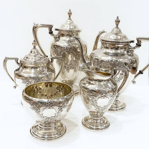 Estate Collection Sterling - Tea or Coffee Set Vintage Lyndale 5 pc