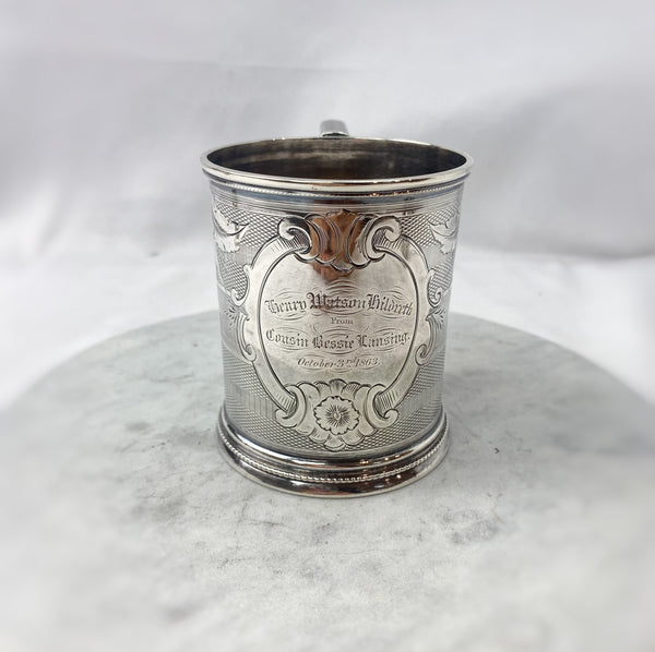 Estate Collection Vintage Coin Silver Presentation Cup