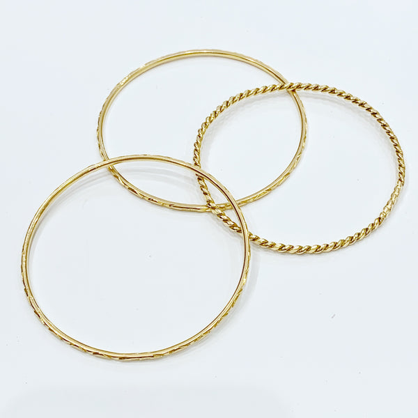 Estate Collection Bracelet - 18K Yellow Gold Bangles