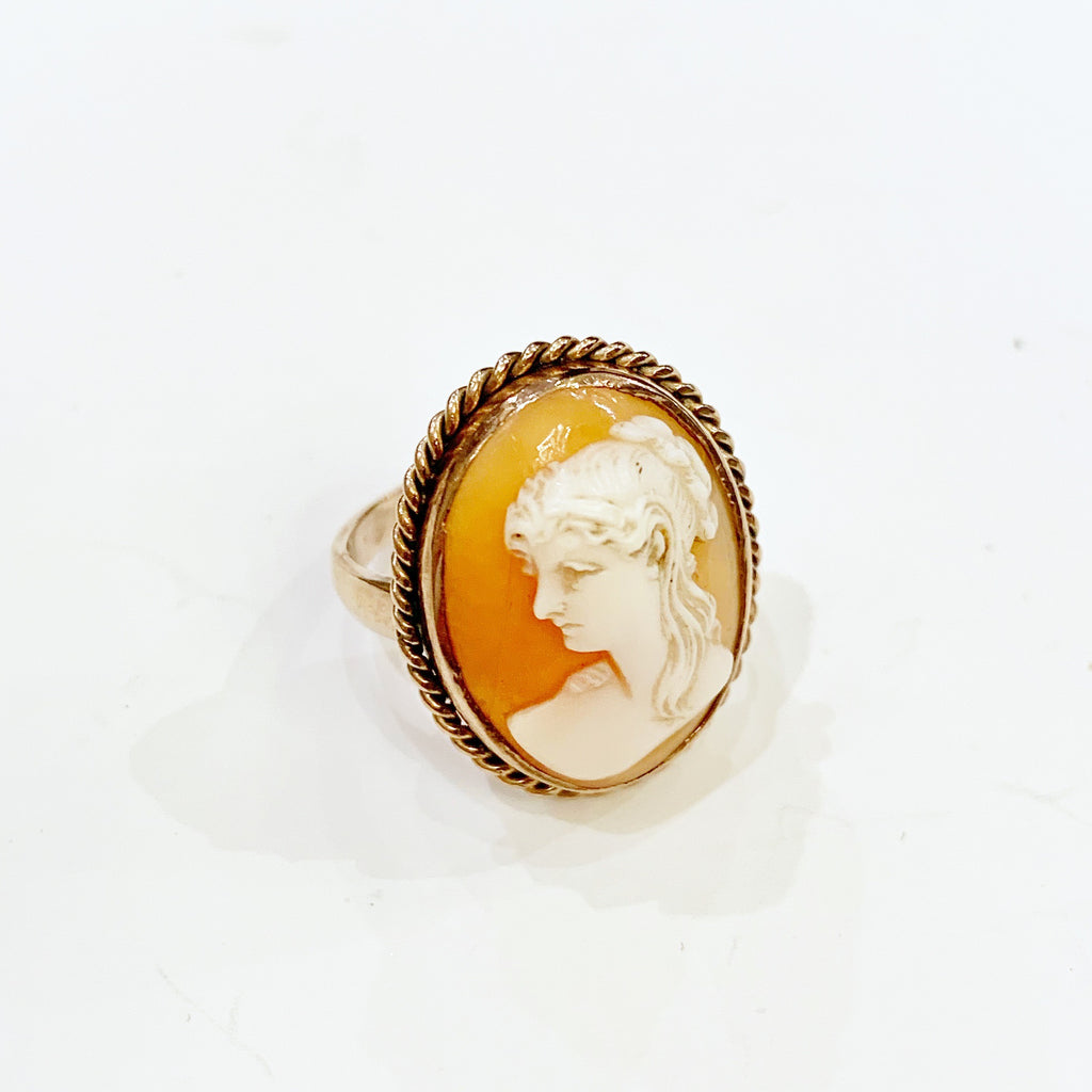 Estate Collection Ring - 10K Yellow Gold Antique Cameo