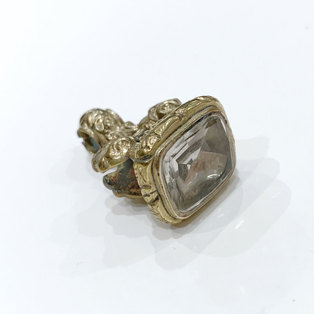 Estate Collection Watch Fob - Victorian Essex Rock Crystal Seal