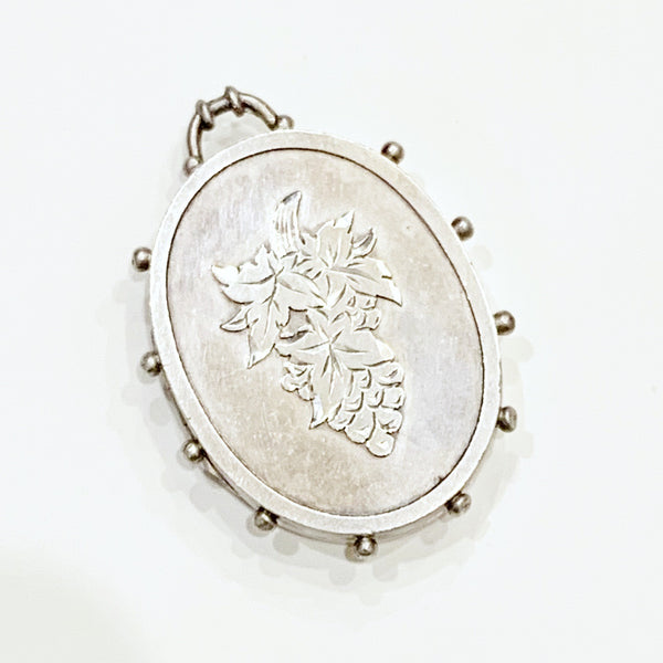 Estate Collection Locket - Late Victorian 1893 Silver