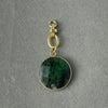 Vignette - Ruby Zoisite set in Gold Bezel