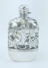 Estate Collection Sterling - Flask Antique Glass with Sterling Overlay