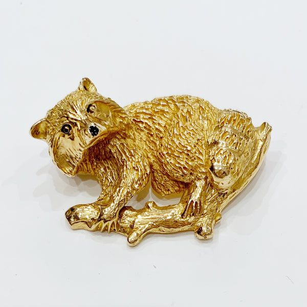 Estate Collection Brooch - Raccoon