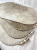 Handmade Hide/Leather Placemats w/Antler Details - Set of 4