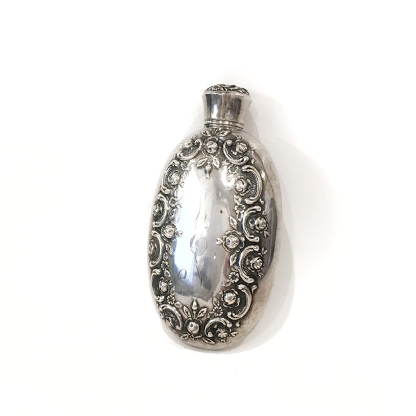 Estate Collection Sterling - Flask w/Monogram "WEN"