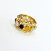 Estate Collection Ring - Jade and Multi Gem