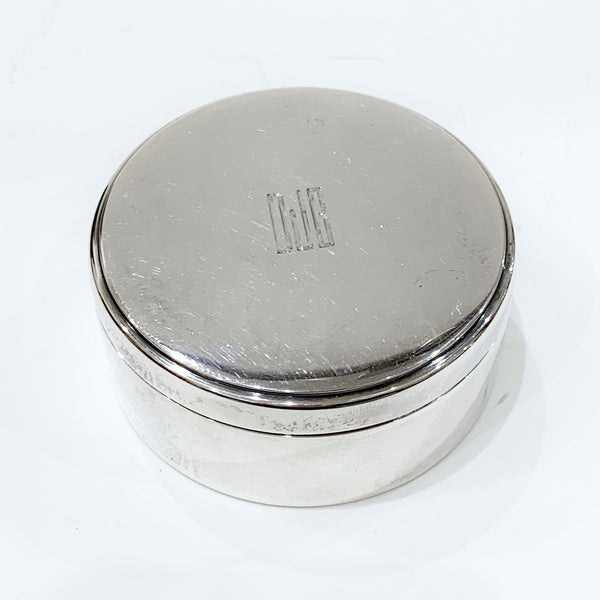 Estate Collection Sterling - Dresser Box  Tiffany & Co.  Round Lidded w/Monogram