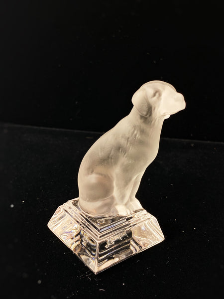 Estate CollectionVintage Goebel Art Glass Labrador