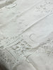 Estate Collection White Tablecloth w/Embroidery & Cutwork