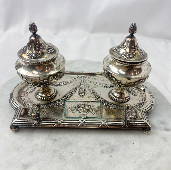 Estate Collection - Silver Plate Double Inkstand