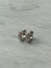 Earrings - Double Pave Row Huggie Hoops