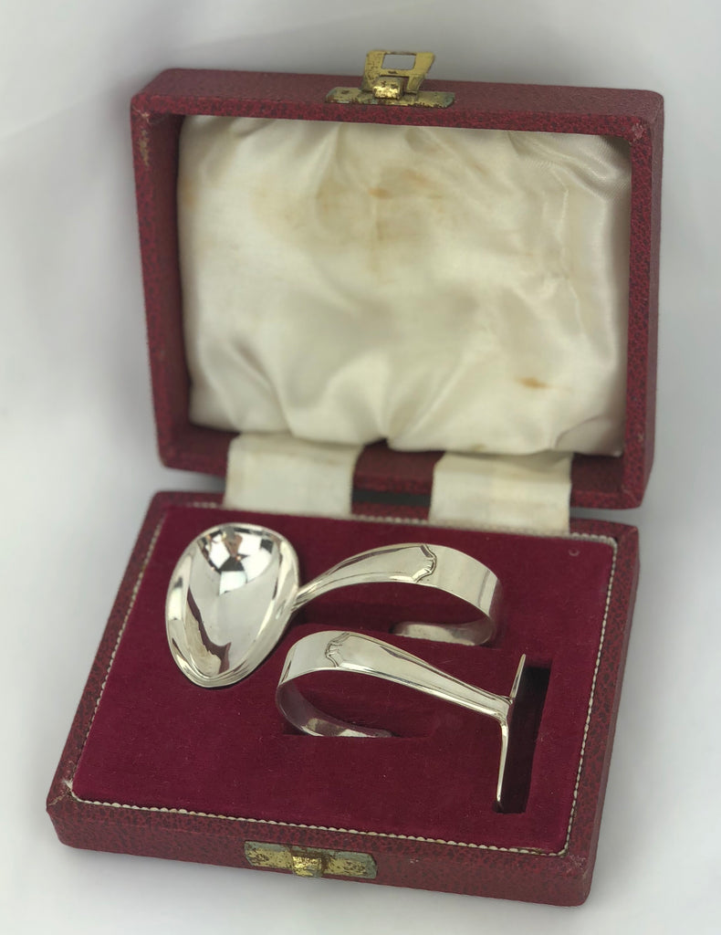 Estate Collection Baby Silver - Spoon & pusher Set Francis Howard  Silver