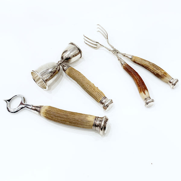 Estate Collection Sterling - Bar Set Sterling & Horn