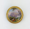Estate Collection Brooch - Enameled Mountain Scene