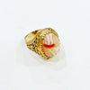 Estate Collection Ring - 18K Yellow Gold/Cabochon Jasper