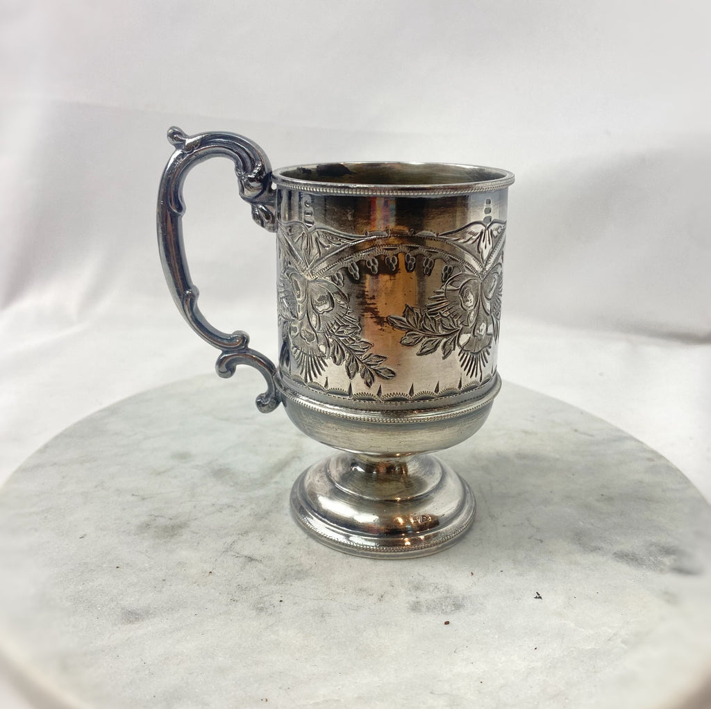 Estate Collection Antique Silver Plate Child's Cup