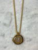 Necklace - Liberte Egalite Fraternite French Coin