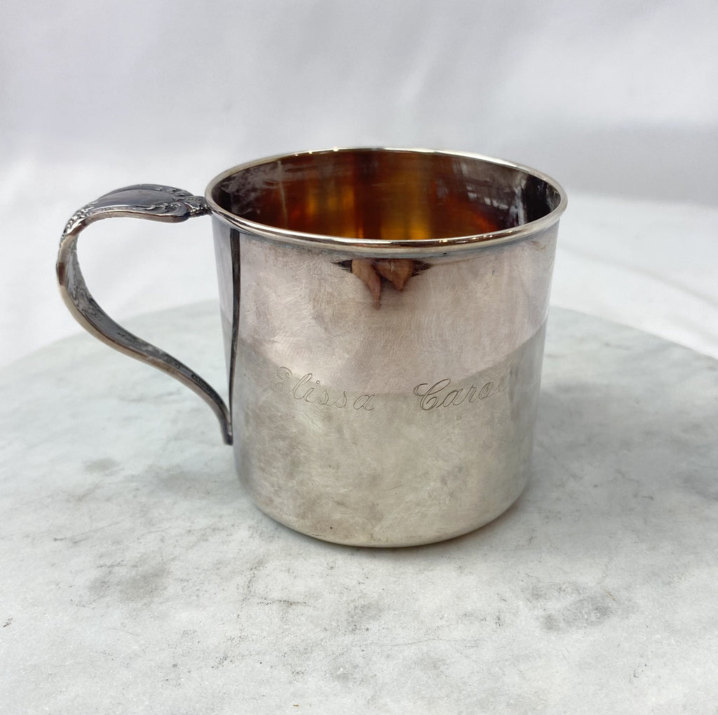 Estate Collection Baby Cup - Silver Plate with Goldwash